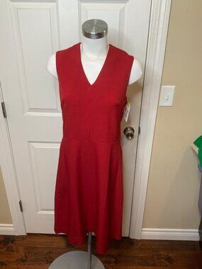 MM. Lafleur Red Sleeveless Fit & Flare Dress, Size 10